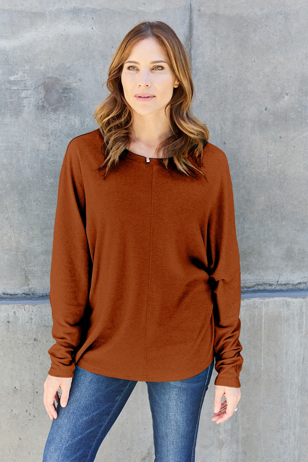 Round Neck Long Sleeve T-Shirt- multi Color Options